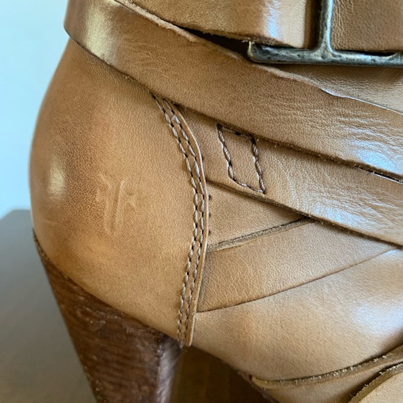 Frye camel boots in 7.5. 4 inch heel. - Picture 5 of 9